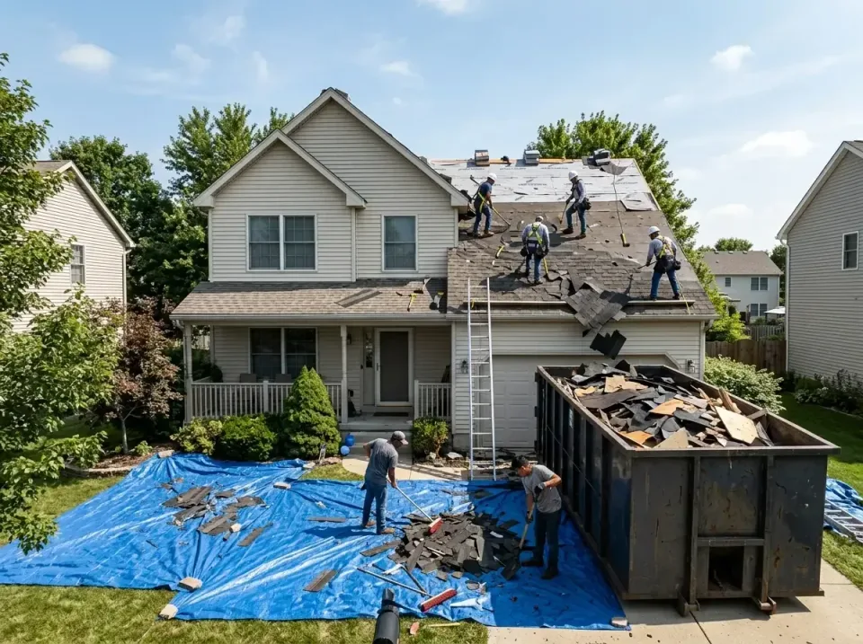roof-replacement-debris-remova-004 — frequently asked questions, Cheapest Dumpster Rentals in Apollo Beach, FL